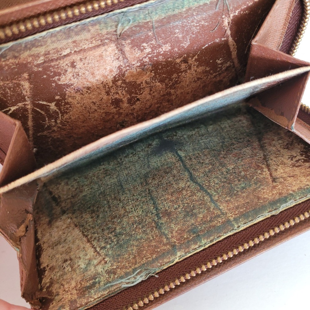 Louis Vuitton Monogram Canvas Portefeuille Tresor Etui Wallet Brown Vintage - Picture 5 of 15